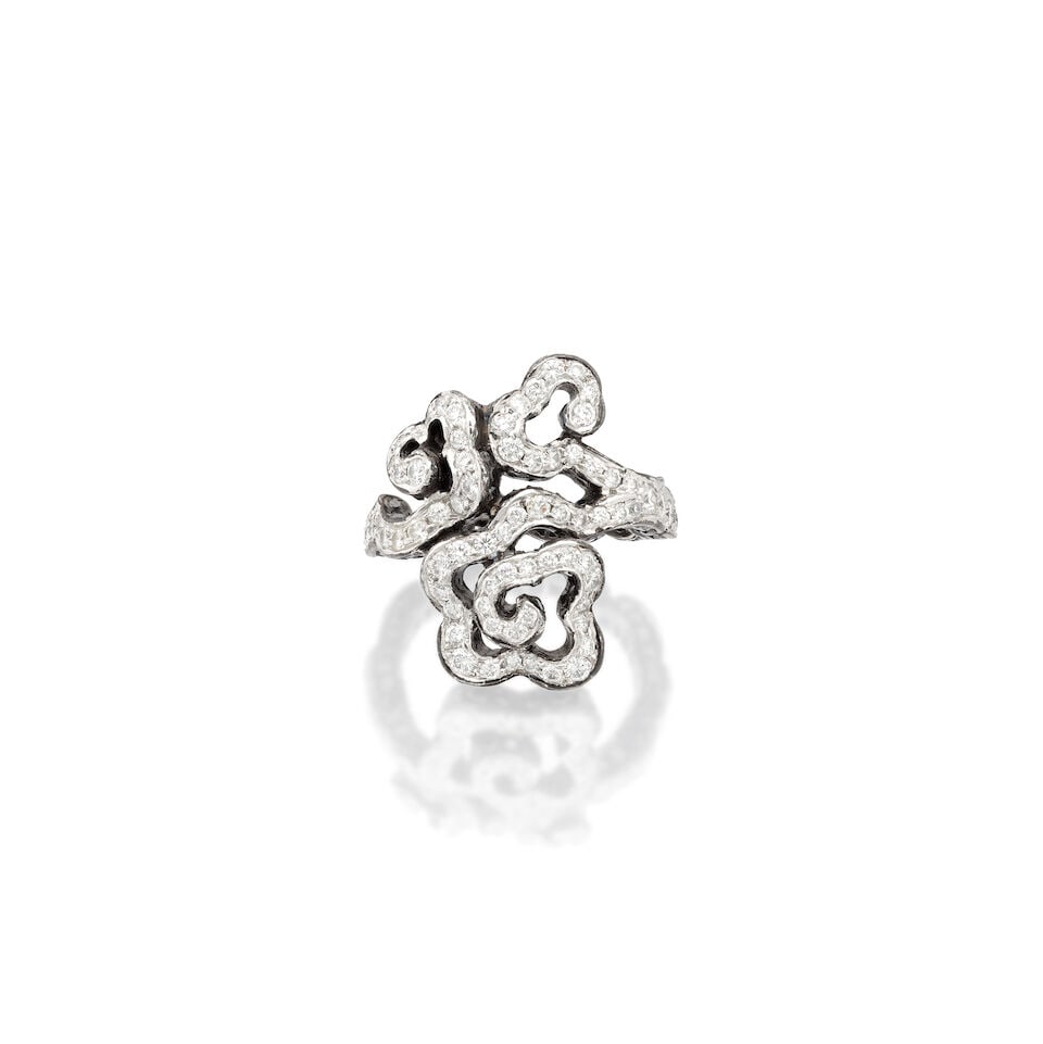 MICHELLE ONG FOR CARNET: DIAMOND-SET 'CLOUD' RING - 4