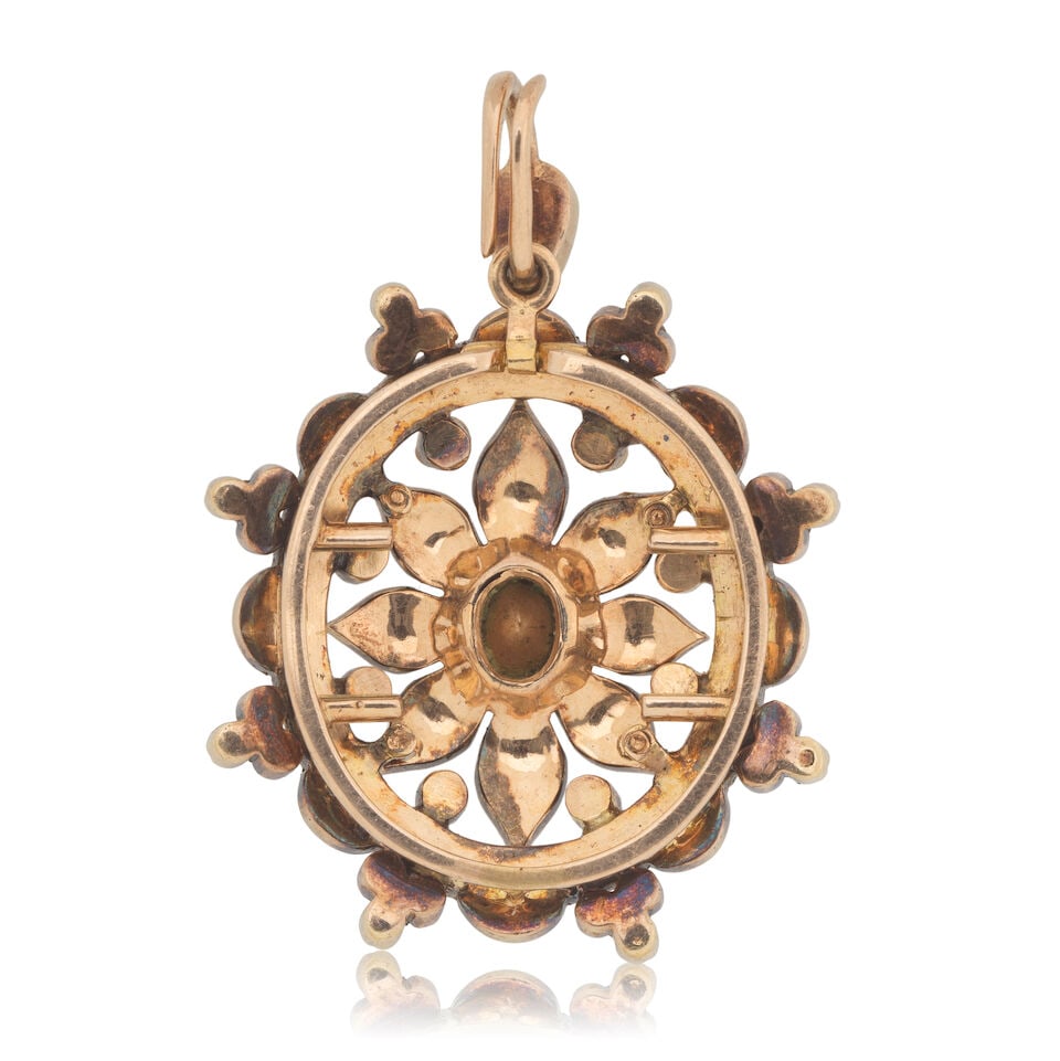 ROSE-CUT DIAMOND PENDANT - 2