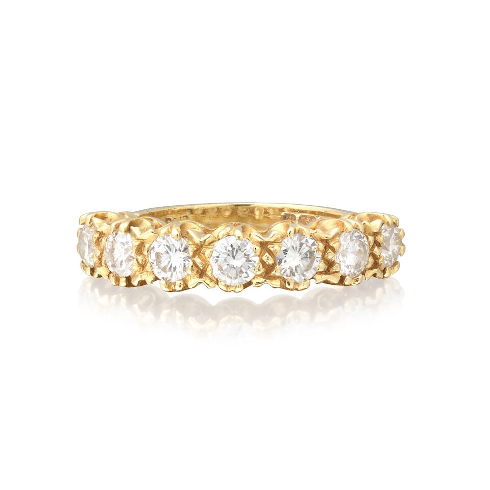DIAMOND SEVEN STONE RING, 1975 (1 of 3)