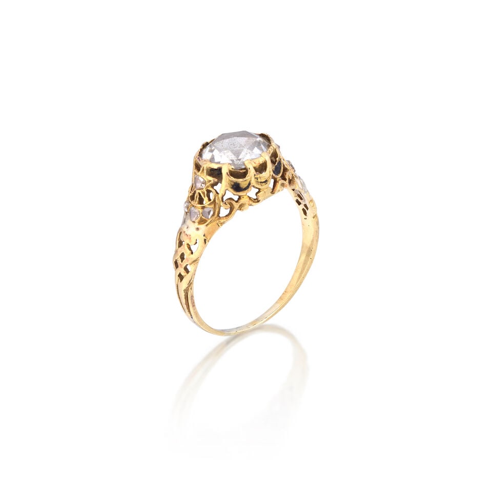 DIAMOND RING, LATE 19TH CENTURY - 4