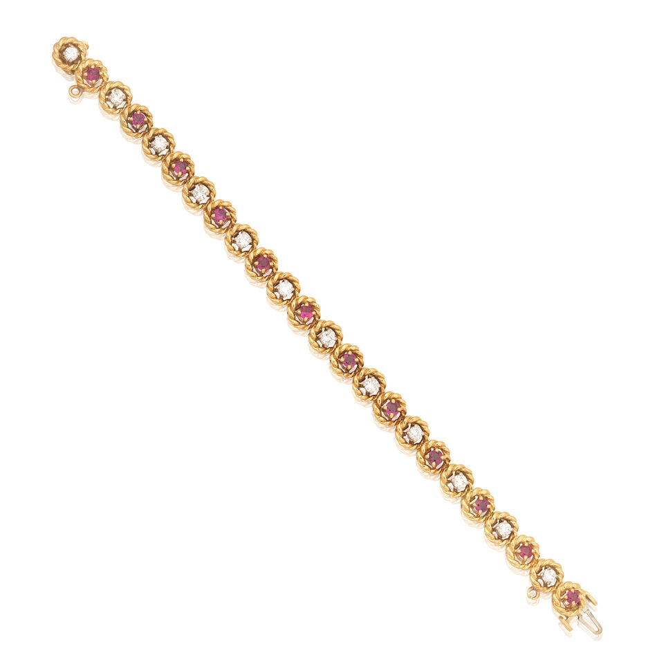 RUBY AND DIAMOND BRACELET (1 of 2)