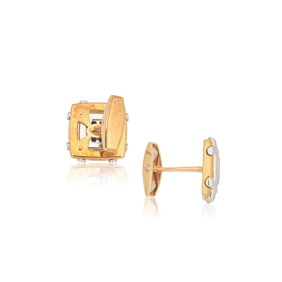 ASPREY AND GARRARD: SAPPHIRE CUFFLINKS, 2000 - 2
