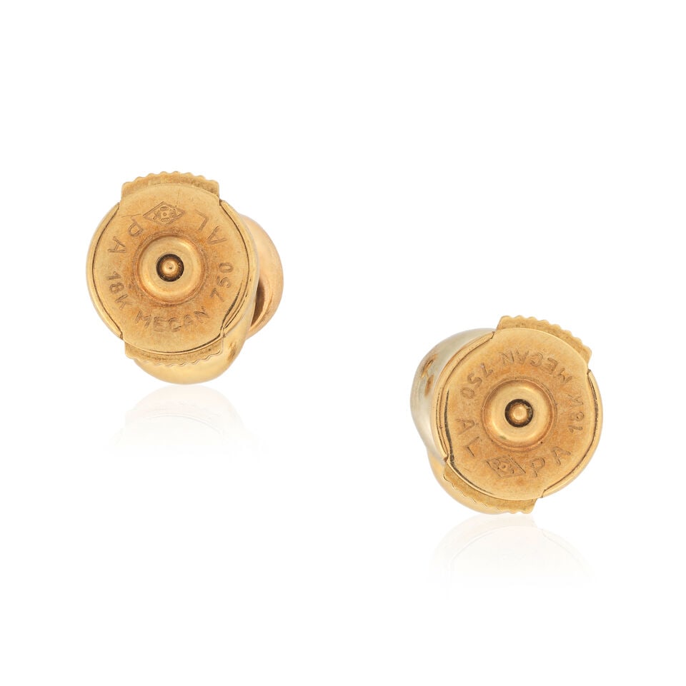CARTIER: CULTURED PEARL 'TRINITY' EARRINGS - 2