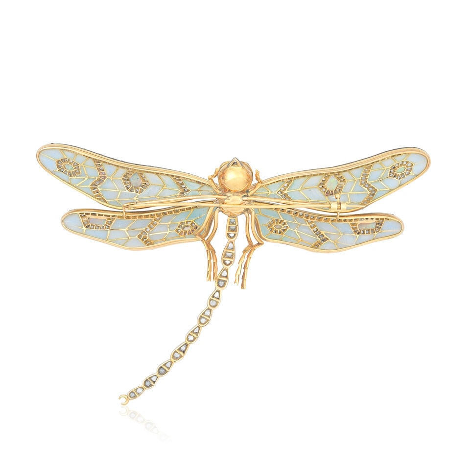GEM-SET DRAGONFLY BROOCH - 2