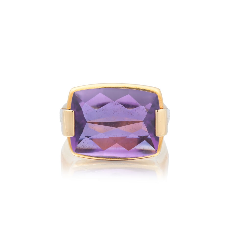 BULGARI: AMETHYST 'METROPOLIS' RING - 4