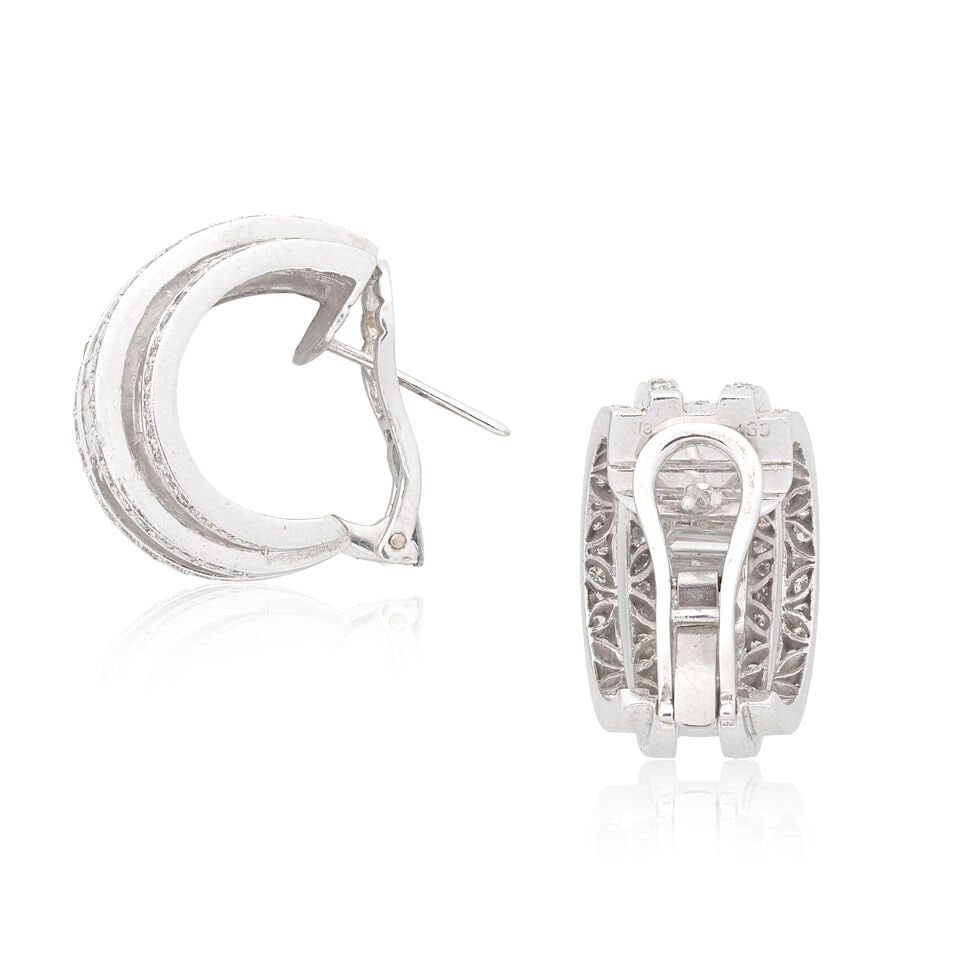 DIAMOND-SET EARRINGS - 2