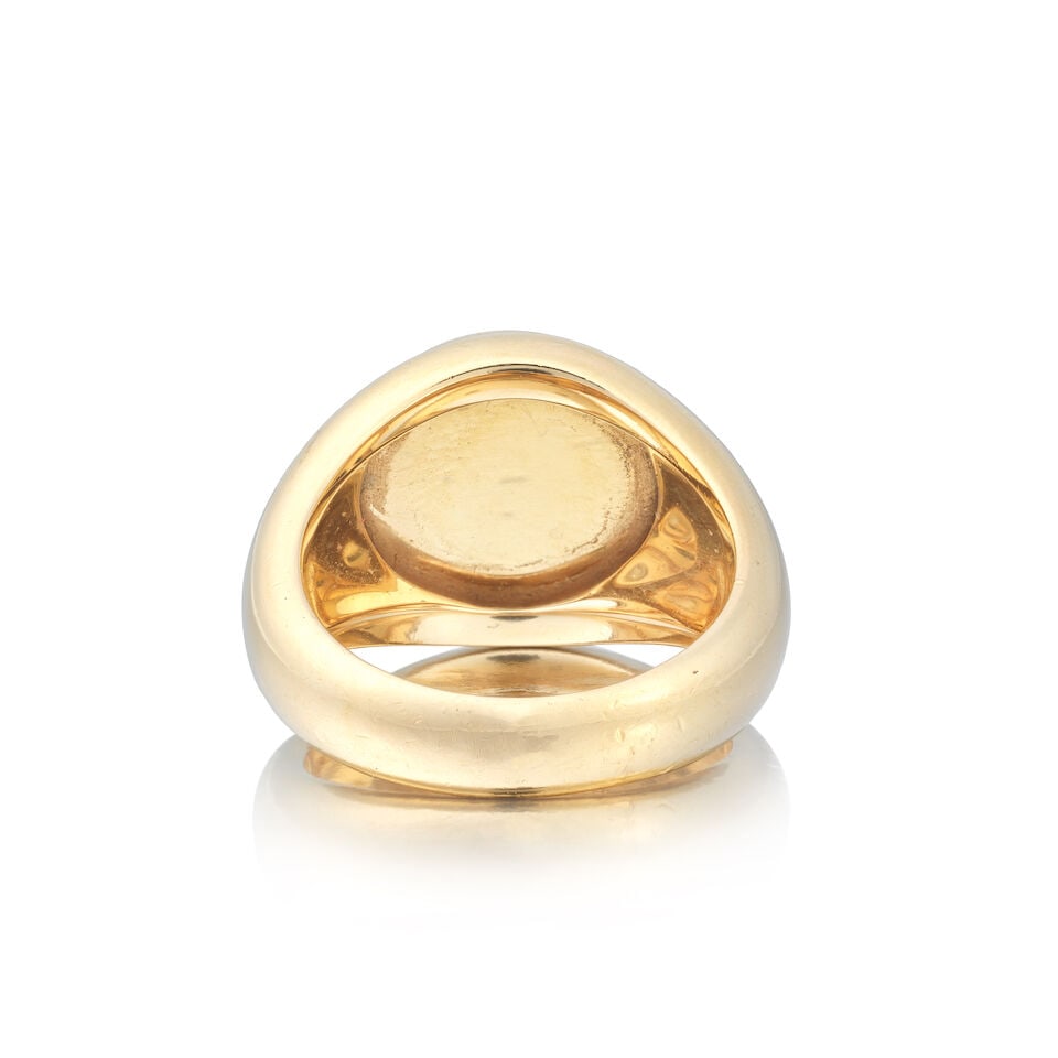 BULGARI: HARDSTONE SIGNET RING, CIRCA 1998 - 3