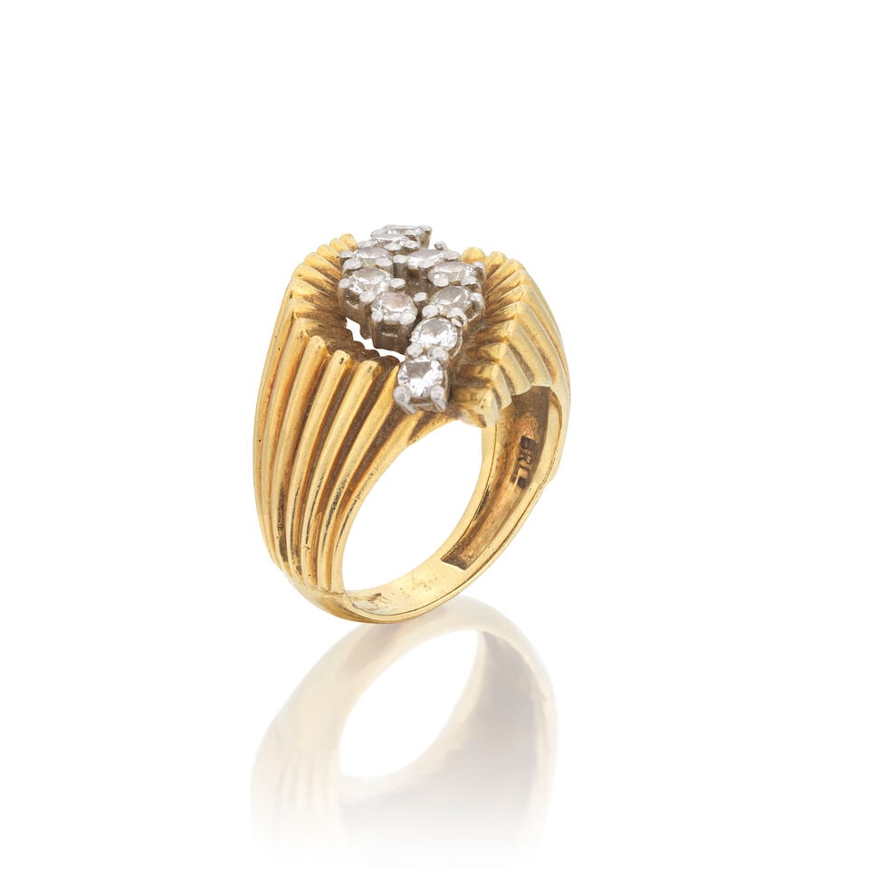 BEN ROSENFELD: DIAMOND-SET RING, 1977 - 2