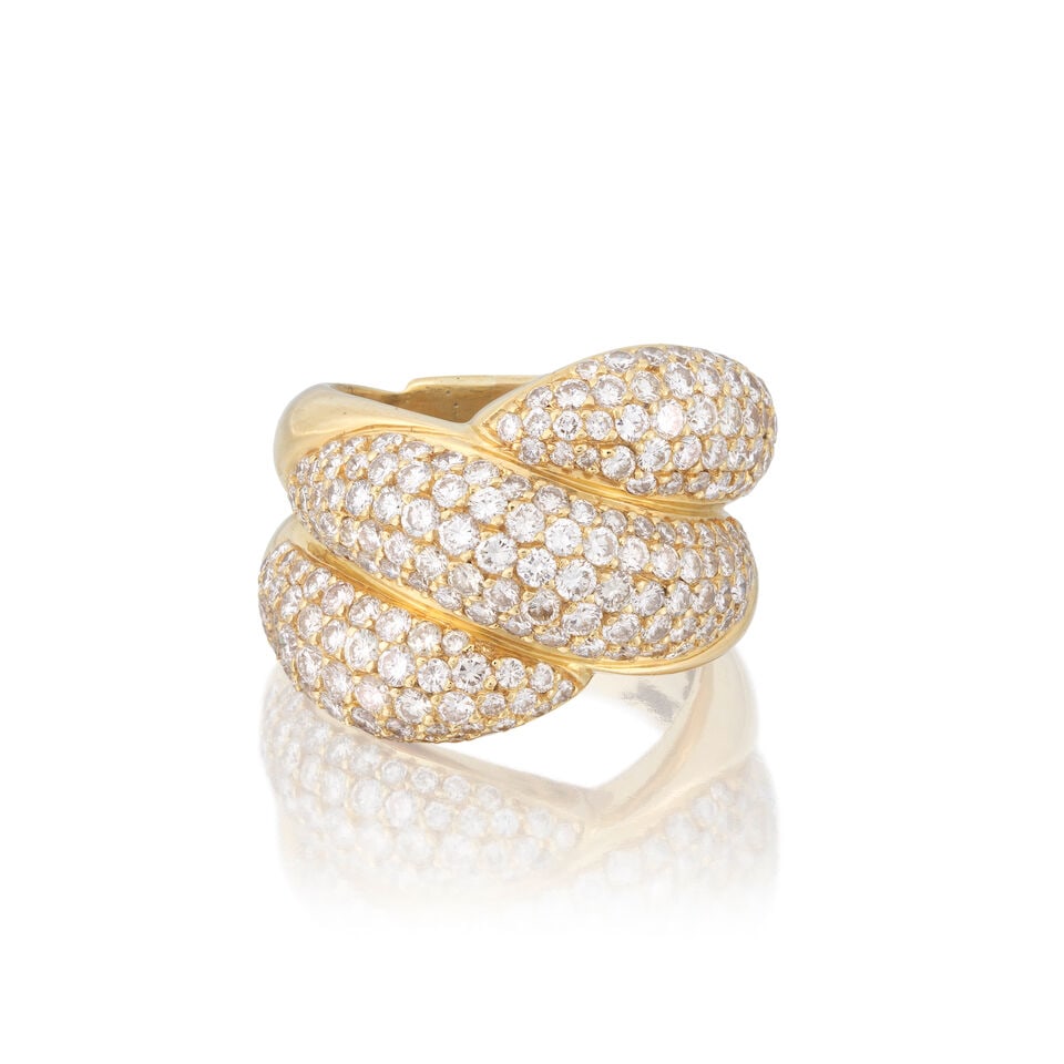 DIAMOND-SET SWIRL RING (1 of 4)