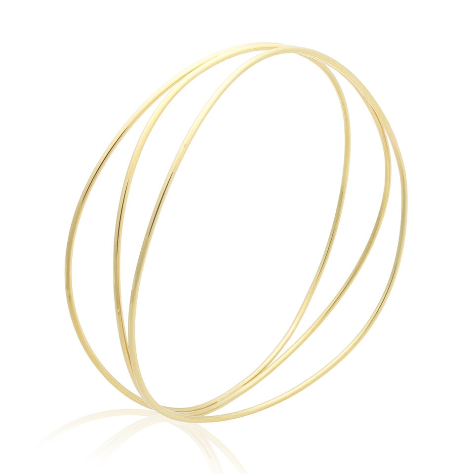 ELSA PERETTI FOR TIFFANY: GOLD 'WAVE' BANGLE - 2