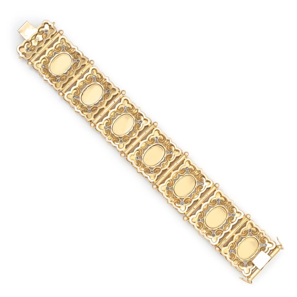 DIAMOND AND ENAMEL BRACELET - 2