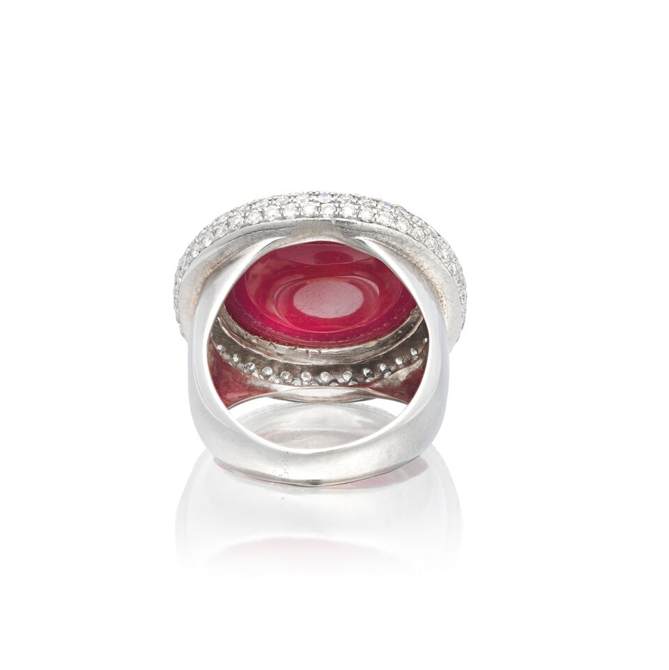 RUBY AND DIAMOND RING - 2