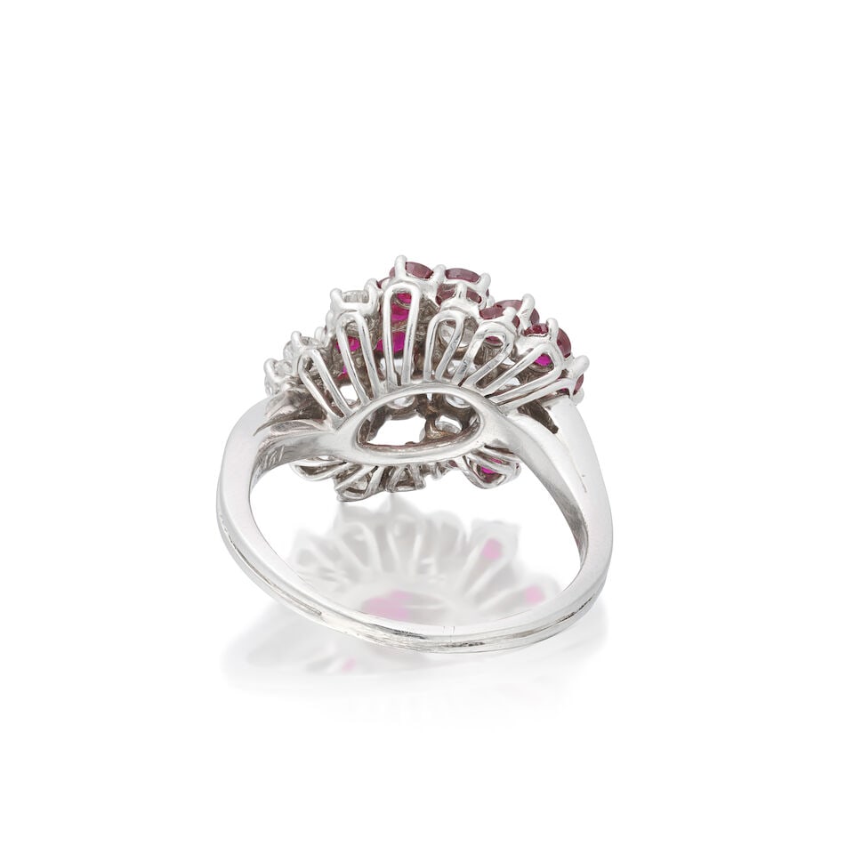 RUBY AND DIAMOND RING - 2