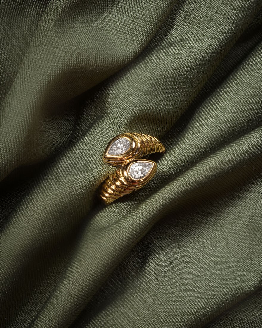 BULGARI: DIAMOND-SET 'DOPPIO' RING - 2