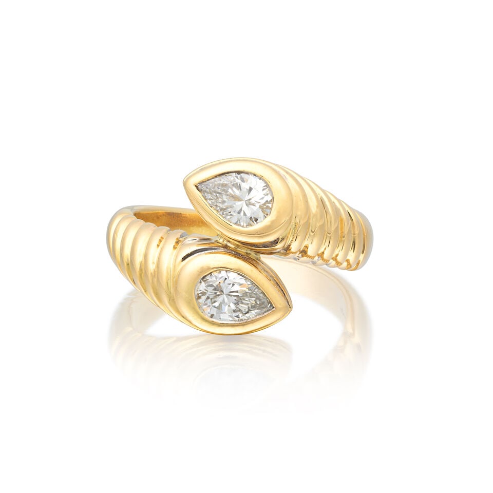 BULGARI: DIAMOND-SET 'DOPPIO' RING - 4