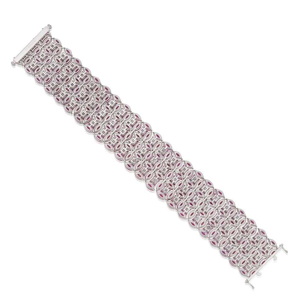 RUBY AND DIAMOND BRACELET - 2
