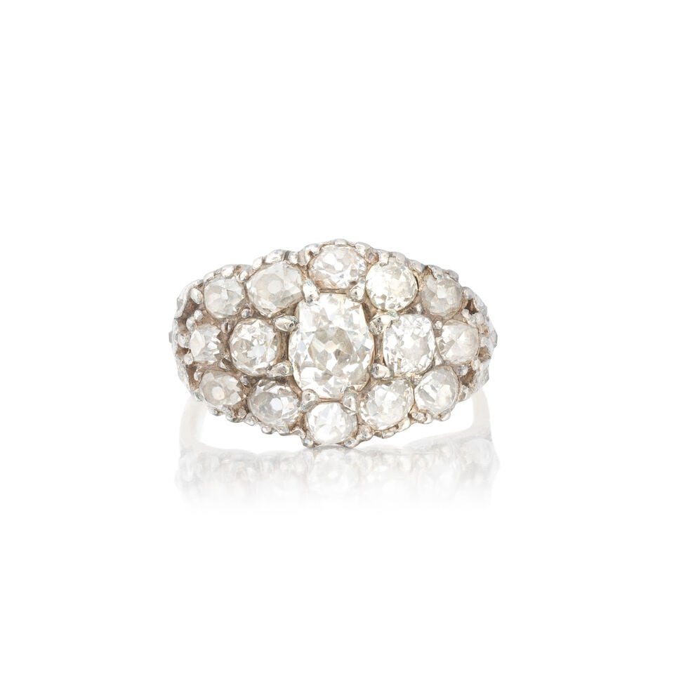 DIAMOND RING, CIRCA 1860 - 4