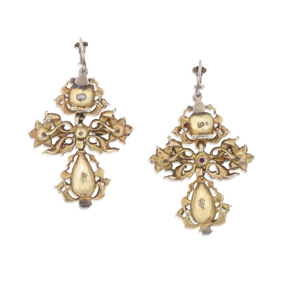 GEM-SET PENDENT EARRINGS, CIRCA 19TH CENTURY AND LATER - 2