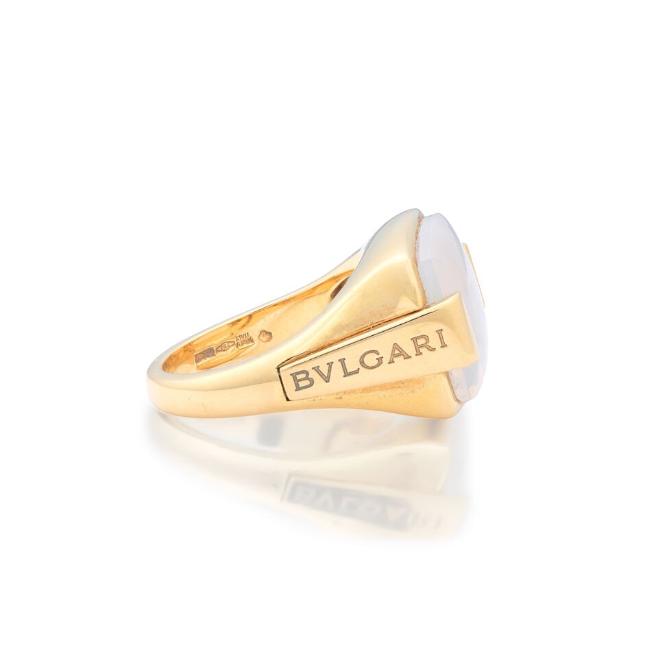 BULGARI: MOONSTONE 'METROPOLIS' RING - 3