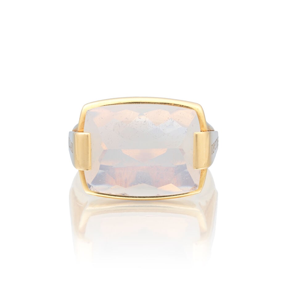 BULGARI: MOONSTONE 'METROPOLIS' RING - 4