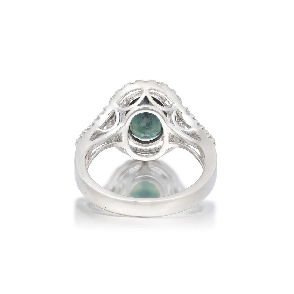 HARLE PARIS: SAPPHIRE AND DIAMOND RING - 2