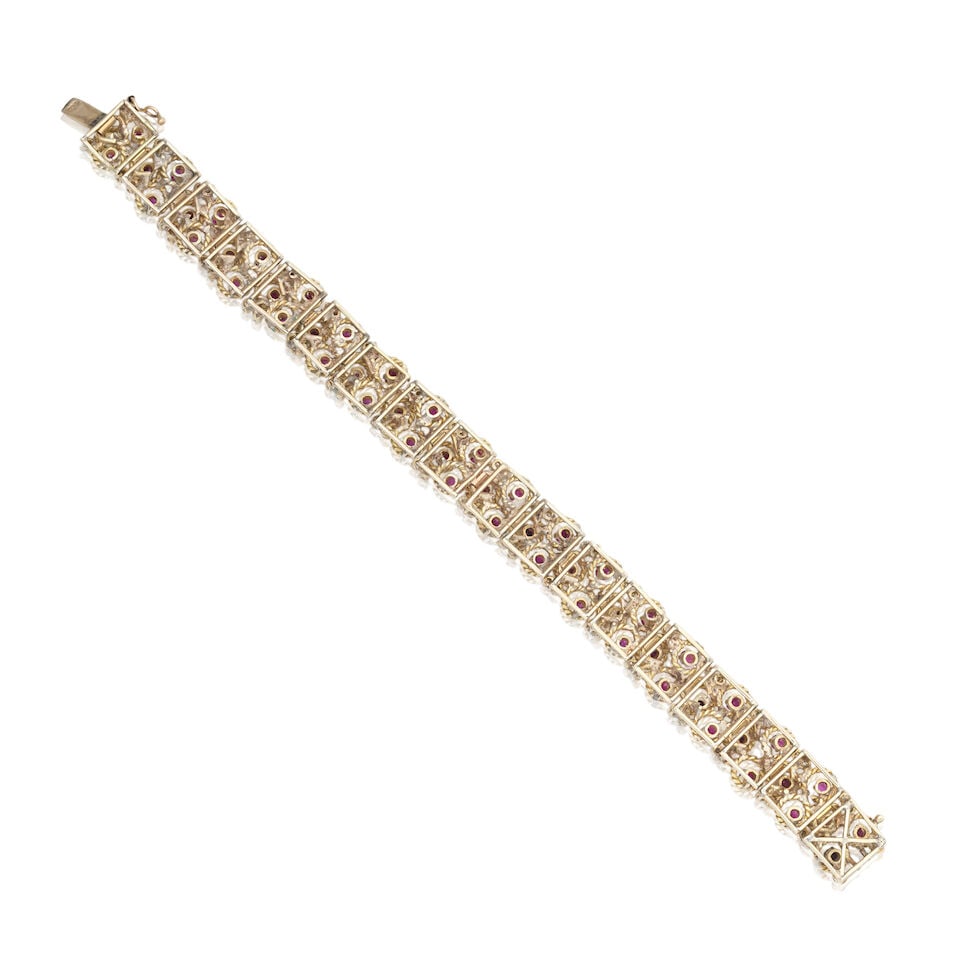 DIAMOND AND RUBY BRACELET - 2