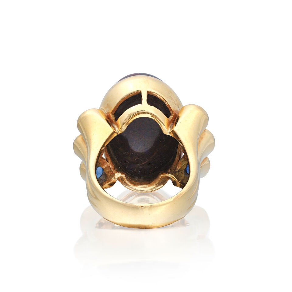 OPAL AND SAPPHIRE DRESS RING - 2