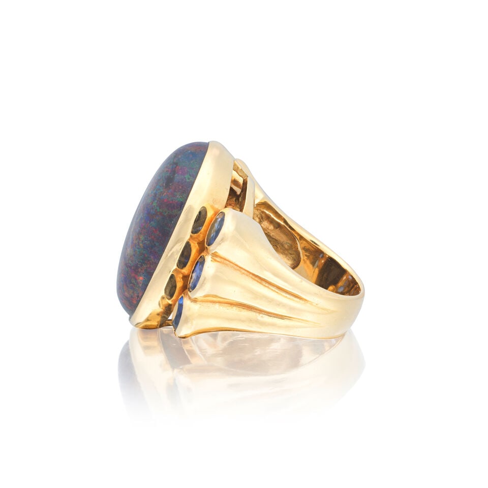 OPAL AND SAPPHIRE DRESS RING - 3