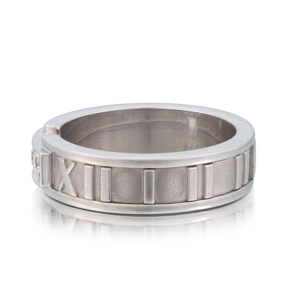 TIFFANY: DIAMOND-SET 'ATLAS' RING - 3