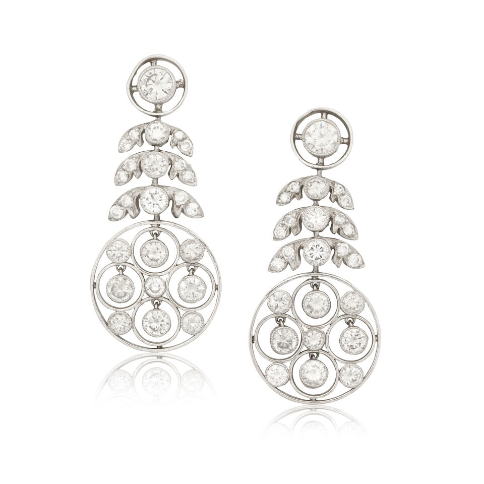 DIAMOND PENDENT EARRINGS (1 of 2)
