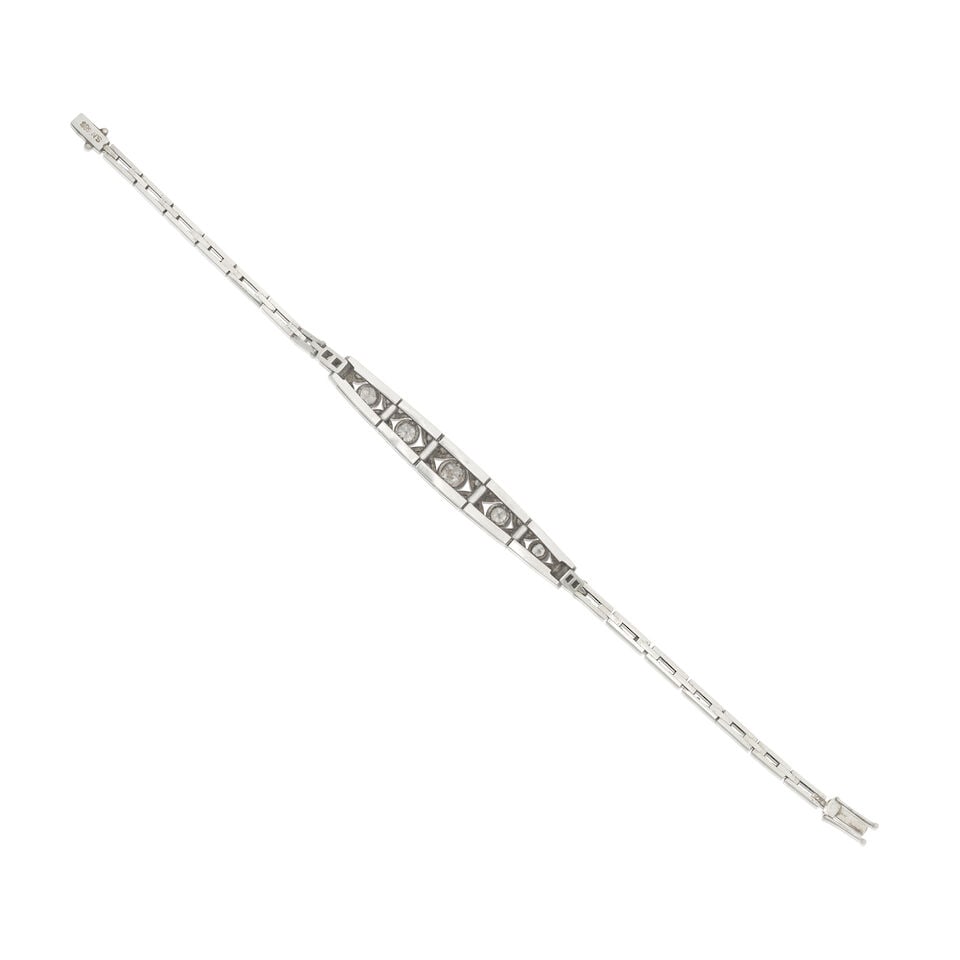 DIAMOND-SET BRACELET, CIRCA 1910 - 2