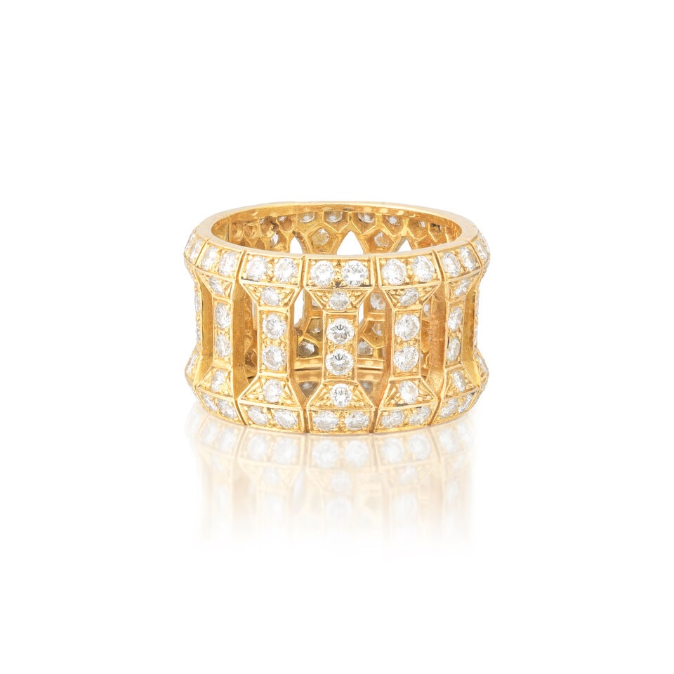 CARTIER: DIAMOND-SET 'ANTHALIA' RING - 2