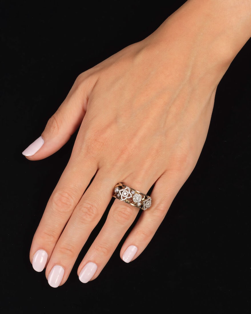 CATHERINE BEST: DIAMOND-SET 'STORY' RING - 3