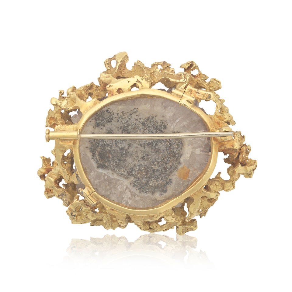 ERNEST A. BLYTH: AMETHYST GEODE BROOCH, 1964 - 2