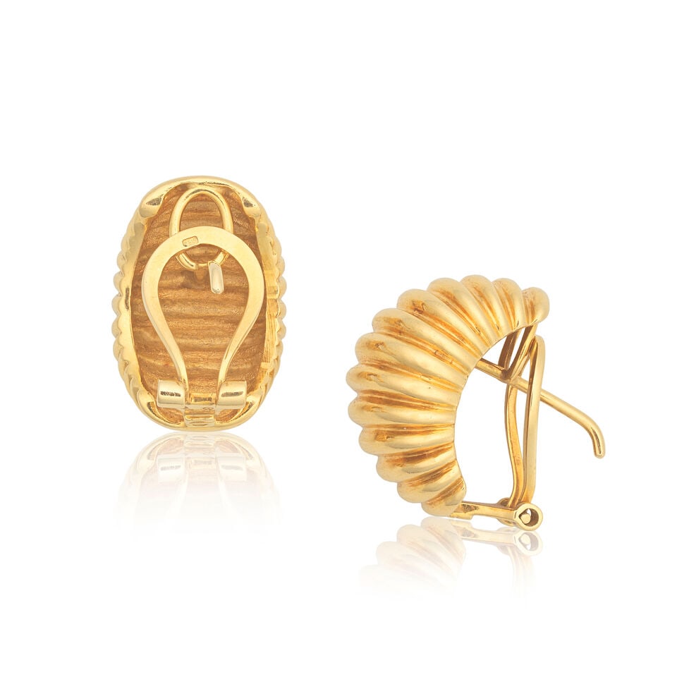 TEXTURED BOMBÉ EARRINGS - 2