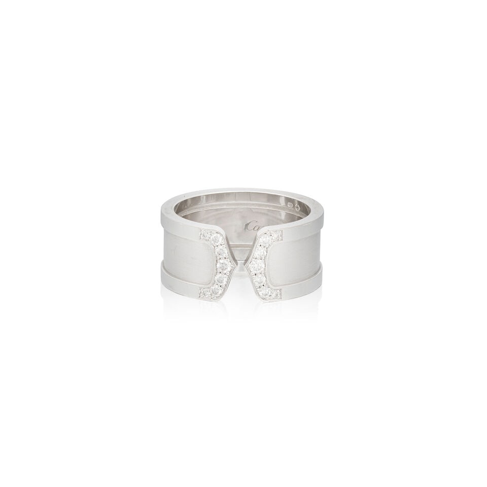 CARTIER: DIAMOND-SET 'C DE CARTIER' RING - 2