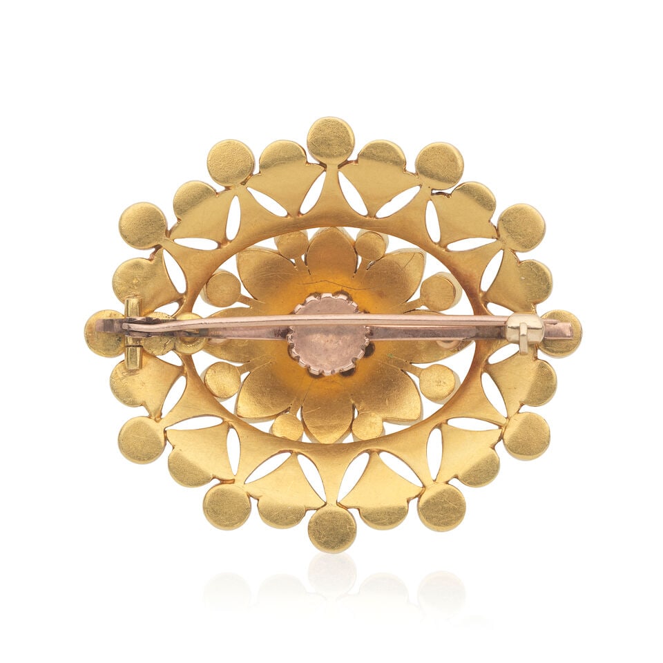 PEARL AND DIAMOND PENDANT/BROOCH, LATE 19TH CENTURY - 2
