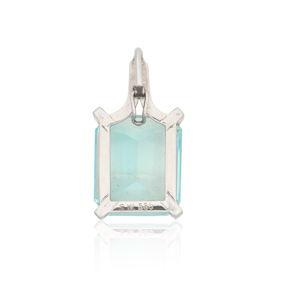 AQUAMARINE PENDANT - 2
