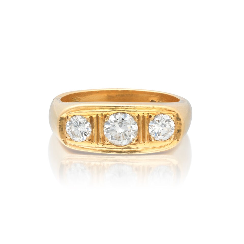 GOLD AND DIAMOND RING, 1975 (1 of 3)