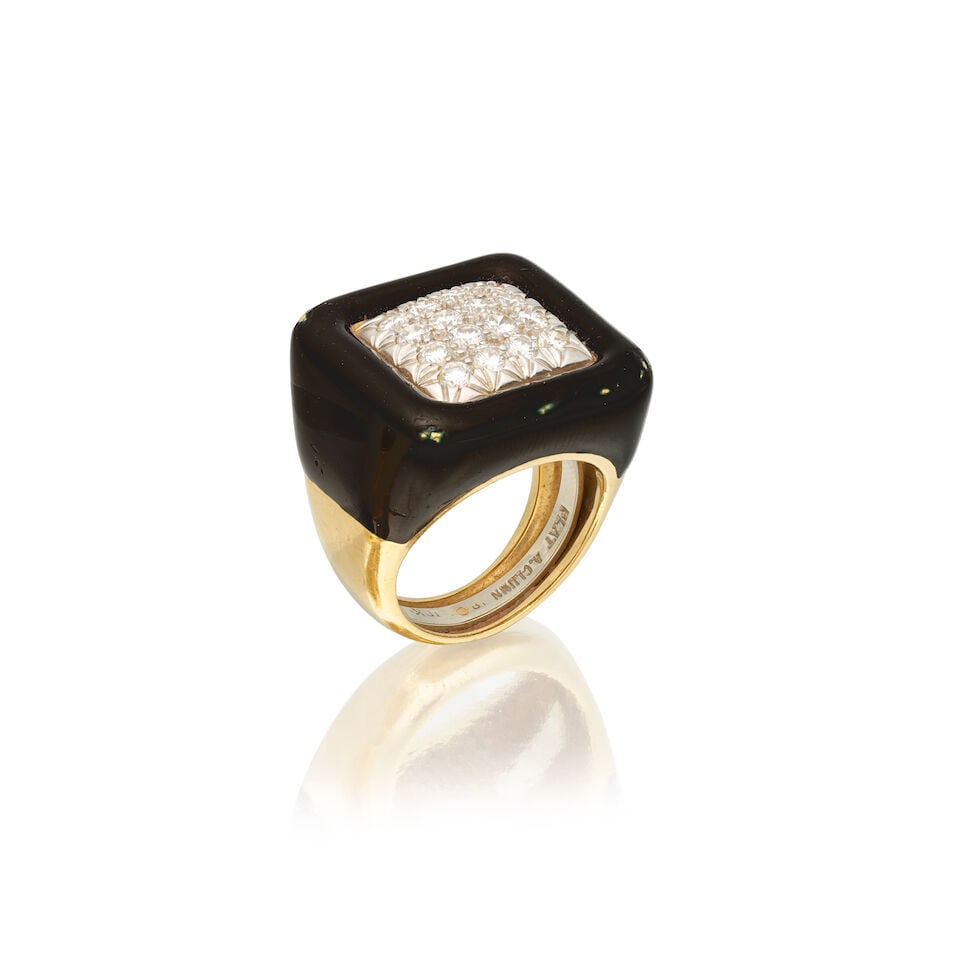 ANDREW CLUNN: TWO DIAMOND-SET RINGS (1 of 4)