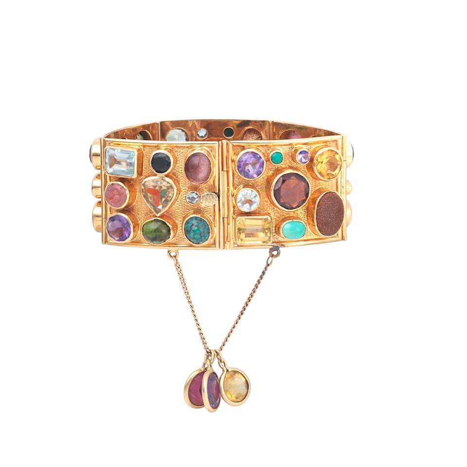 GEM-SET CUFF BRACELET - 2