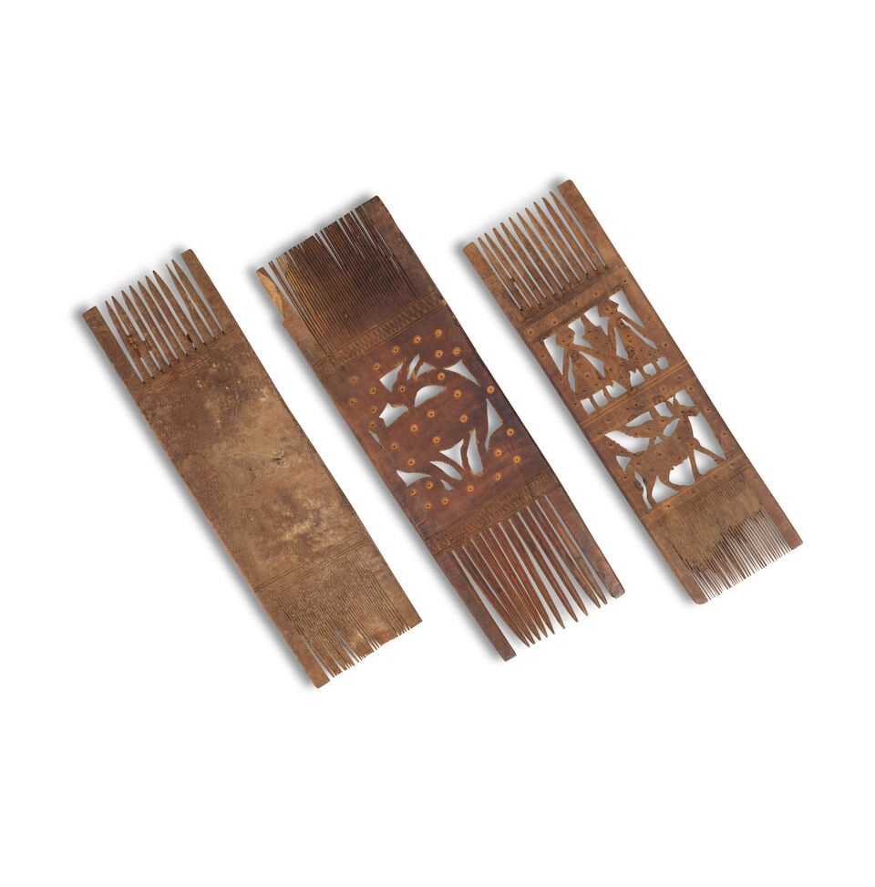 Trois peignes coptes en bois, Égypte, ca. VII-VIIIe siècle ap. J.V.Three Coptic wood c... - 2