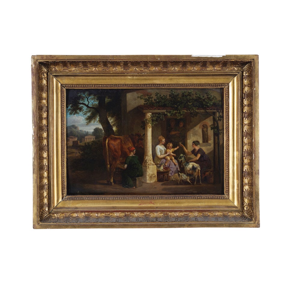 Jean-Louis Demarne (Brussels circa 1752-1829 Paris) L'heureuse famille attendant la traite - 2