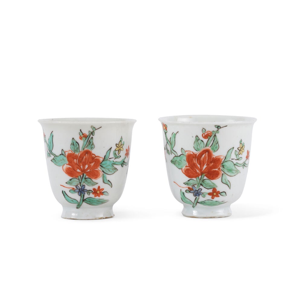 Paire de gobelets en porcelaine de Doccia , vers 1745-50 A pair of Doccia cups, circa 1745-50 - 2