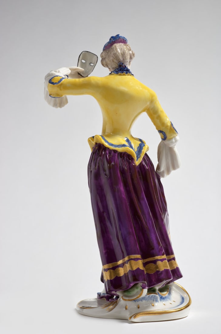 Suite de cinq personnages de la Commedia dell'Arte en porcelaine, Nymphenburg, XXe siècleFi... - 11