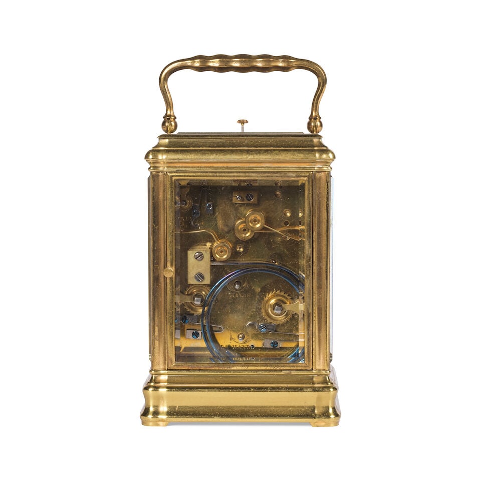 Pendule de voyage à grande sonnerie avec alarme, boîtier à gorge, de la fin du XI... - 4