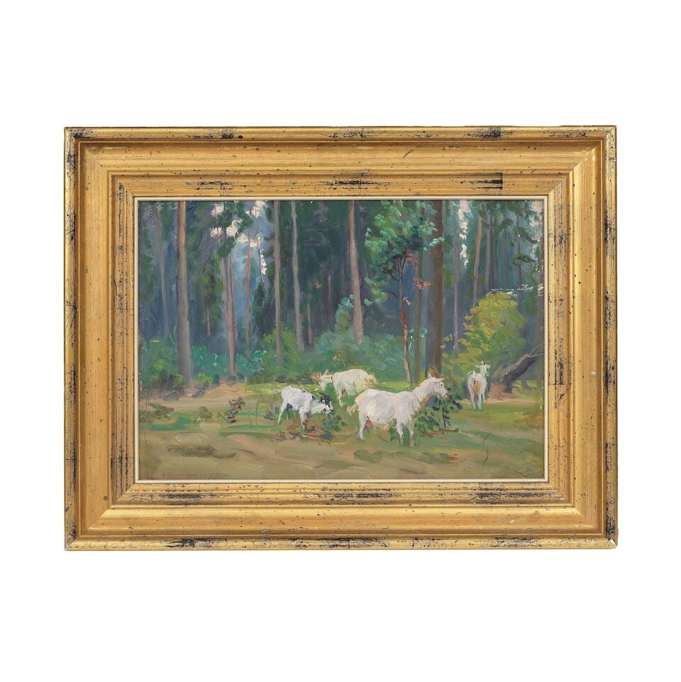 Boris Vladimirsky (Ukrainian, 1898-1950) Chèvres dans la forêt - 3
