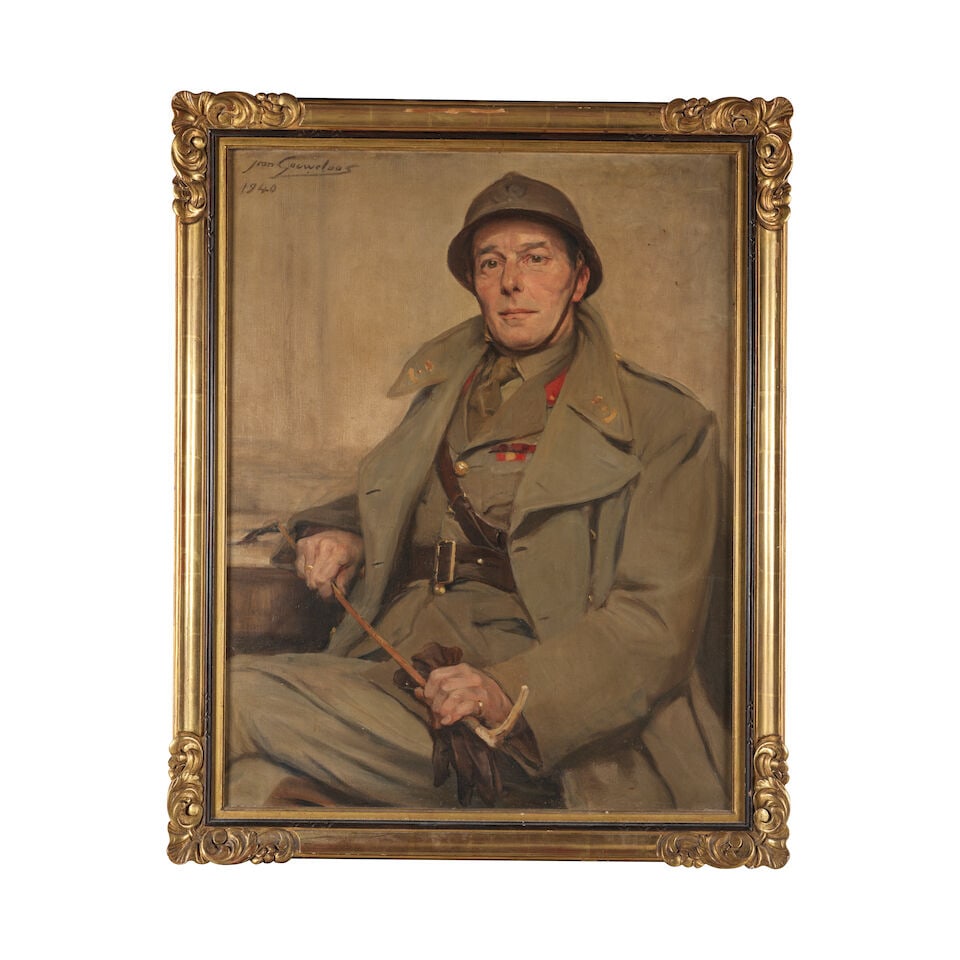 Jean Léon Henri Gouweloos (Bruxelles 1865-1943) Portrait d'Alphonse Labeye - 5