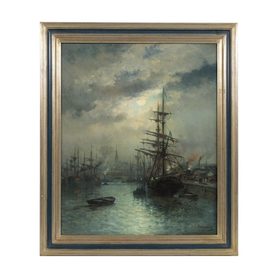 Louis Étienne Timmermans (Bruxelles 1846-1910 Paris) Marine à voile et à vapeur - 3