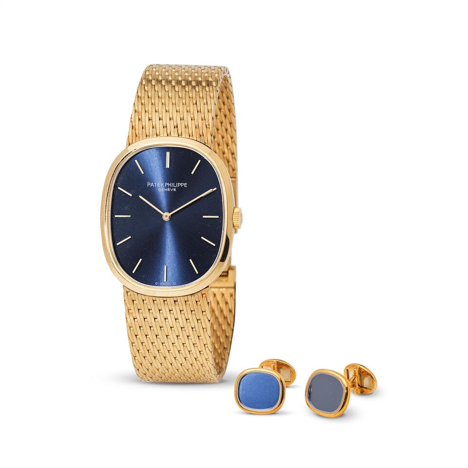 Patek Philippe. A fine 18K gold manual wind bracelet watch Patek Philippe. Belle montre bracelet... (1 of 3)